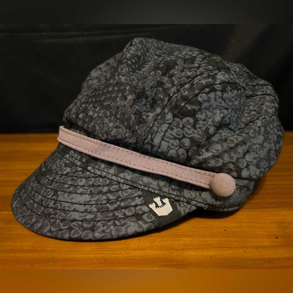 Goorin Bros Gray Print Hat Cap Newsboy Cabbie Golf Mens Small 100% cotton